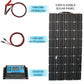12v flexible solar panel kit 100w 200w 300w solar panels with solar controller for boat car RV and battery charger